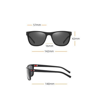 Ochelari de soare barbati Ethan, XFT-C1737, Wayfarer, Polarizati, Negru [1]