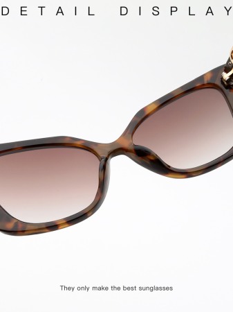 Ochelari de soare dama AVAMSI, Cat-Eye JF-2059, Maro [2]