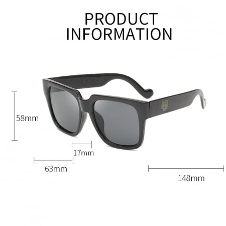 Ochelari de soare unisex AVAMSI 2571 Wayfarer, Negru [1]