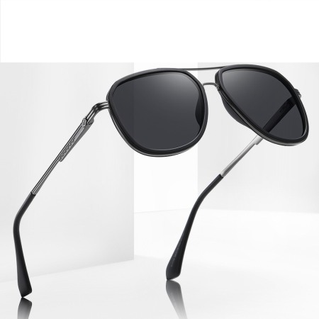 Ochelari de soare unisex AVAMSI XFT-C1770 Aviator, Polarizati, Negru [4]