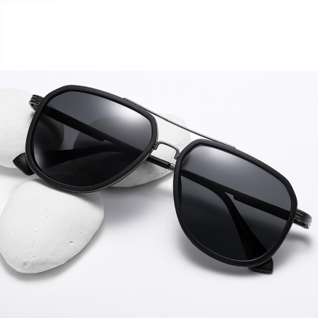 Ochelari de soare unisex AVAMSI XFT-C1770 Aviator, Polarizati, Negru [5]