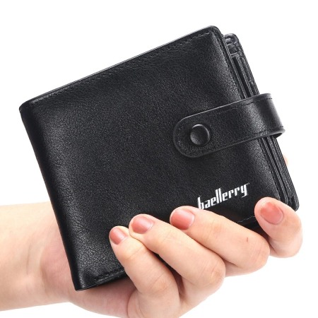 Portofel Barbati, Baellerry, ZX-D1305, Negru, 12x9.5x2 cm [3]