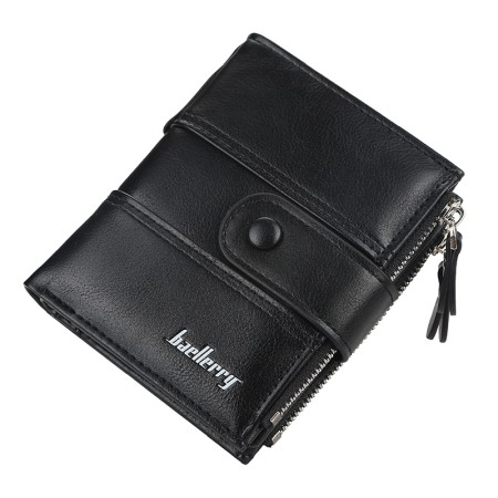 Portofel Barbati, Baellerry, ZX-D3215, Negru, 12x10x2 cm [7]