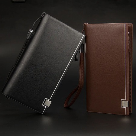 Portofel Barbati, Baellerry, ZX-S6545, Cafeniu, 19.5x10x3 cm [5]