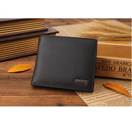 Portofel Barbati, JINBAOLAI, JBL-8041, Negru, 11.5x9.5x2.5 cm, Piele naturala [8]