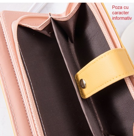 Portofel Dama, AVAMSI, KXM-C102-92, Negru, 19x9.5x2.5 cm [7]