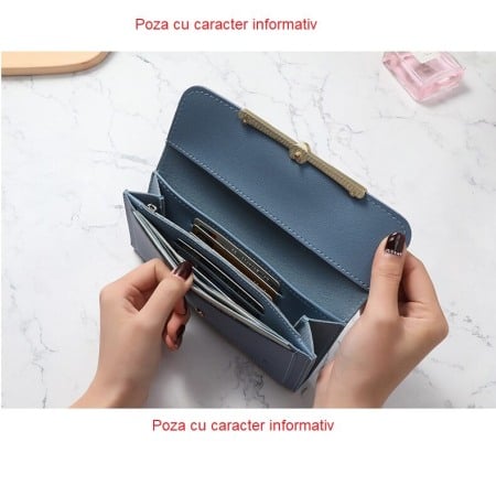 Portofel Dama, AVAMSI, KXM-C119-149, Roz, 19x10x2 cm [8]