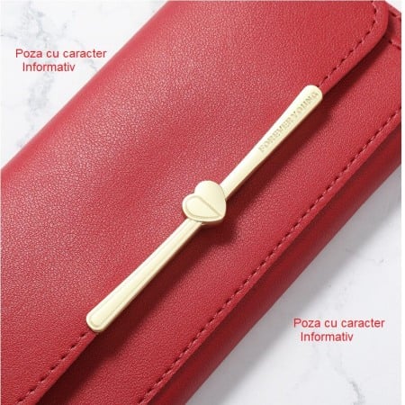 Portofel Dama, AVAMSI, KXM-C119-149, Roz, 19x10x2 cm [3]
