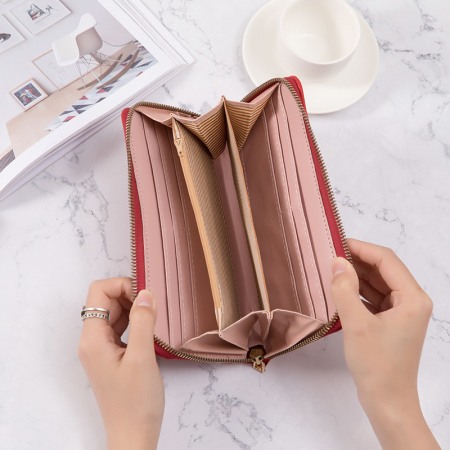 Portofel Dama, AVAMSI, KXM-C273-4, Rosu , 19X10X2.5cm [2]