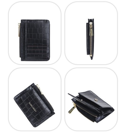 Portofel Dama, Baellerry, ZX-083, Negru, 12x8x2 cm [2]