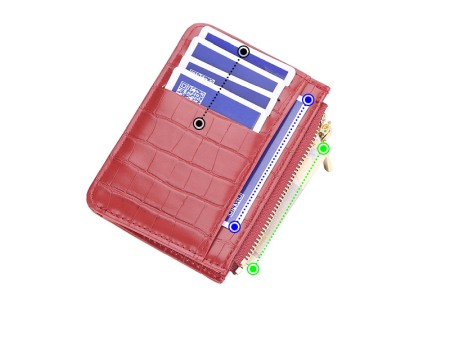 Portofel Dama, Baellerry, ZX-083, Rosu, 12x8x2 cm [4]