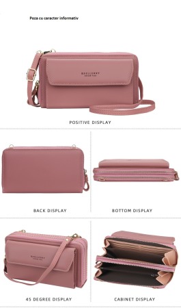 Portofel Dama, Ebba, 4582, Roz, 21X11x4.5cm [7]