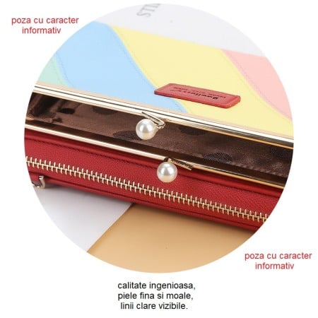 Portofel Dama, Baellerry, ZX-N8586, multicolor-Negru, 20x11x5 cm [8]