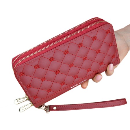 Portofel Dama, Manydi Fashion, 1695, Rosu, 19.5x9.5x4 cm [2]