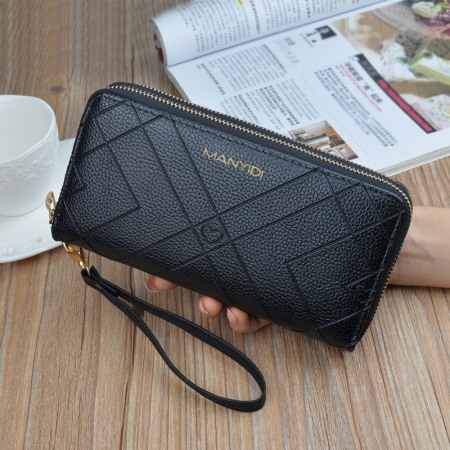 Portofel Dama, MANYDI, TQ-S-140, Negru, 19.5x9.5x4 cm [1]