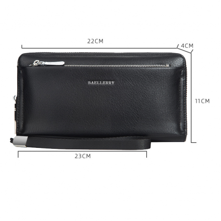 Portofel Unisex Baellerry, PD725, Negru, 22x11x4 cm [2]