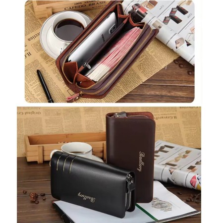 Portofel Unisex, Dama, Barbati, Baellerry, ZX-S6111, Negru, 20.5x10.5x4 cm [1]