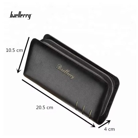 Portofel Unisex, Dama, Barbati, Baellerry, ZX-S6111, Negru, 20.5x10.5x4 cm [3]