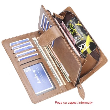 Portofel Unisex, Dama, Barbati, Baellerry, ZX-S6701, 19.5x10.5x3 cm [5]