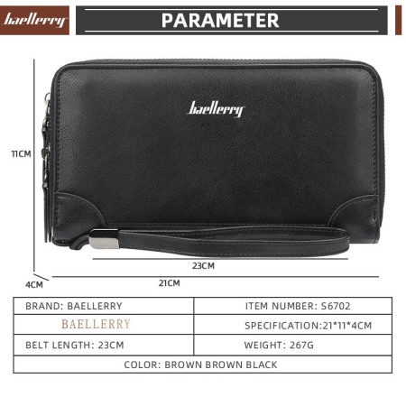 Portofel Unisex, Dama, Barbati, Baellerry, ZX-S6702, 21x11x4 cm [8]