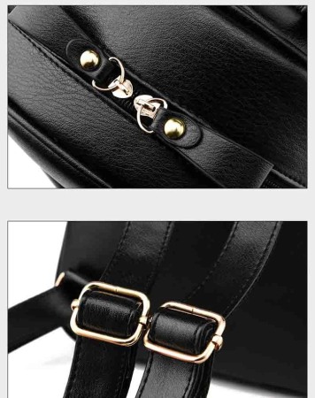 Rucsac dama, Alma BS-8974, Negru, 28x22x13 cm [7]