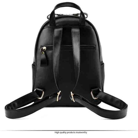 Rucsac dama, Alma BS-8974, Negru, 28x22x13 cm [2]