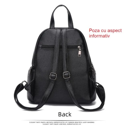Rucsac dama AVAMSI BS-6701-2, Rosu, 30x35x14 cm [4]