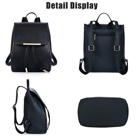 Rucsac Dama AVAMSI, BS-8853, Negru, 30x24x16 cm [5]