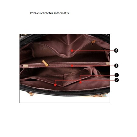 Rucsac dama, Joplin, 4895, Rosu, 32x23x12 cm [2]