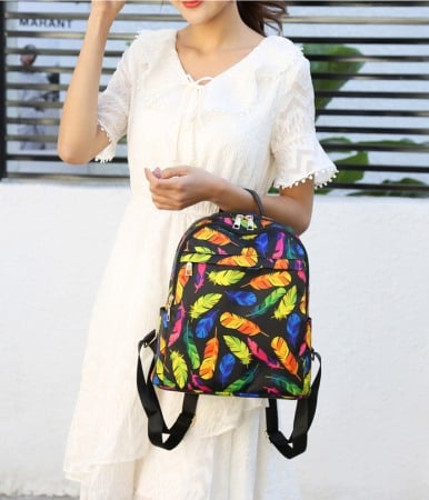 Rucsac dama AVAMSI FS-E-302, Multicolor, 30x27x13 cm [2]