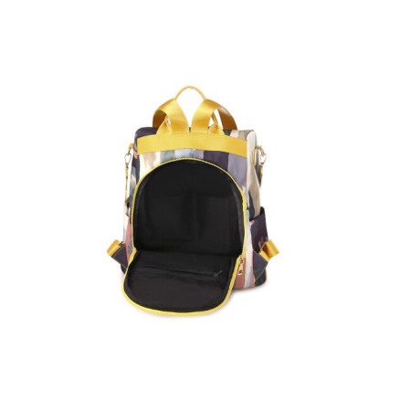 Rucsac dama AVAMSI NN-9929, Galben-Multicolor, 33x31x12 cm [1]