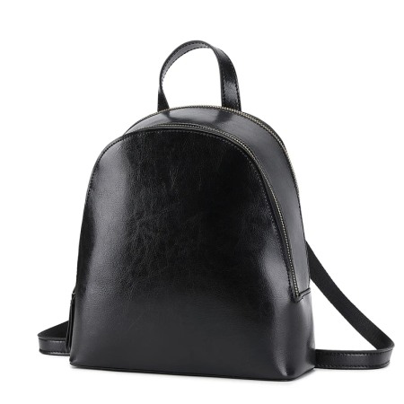 Rucsac dama, AVAMSI, SX-9666, Negru, 23x26.5x9.5 cm, 100% Piele naturala [0]