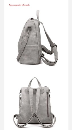 Rucsac dama, AVAMSI, ZLD-0291, Negru,  31x30x15 cm [4]