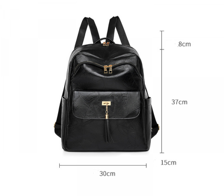 Rucsac dama, Didi, RD782, Negru, 37x30x15 cm [2]
