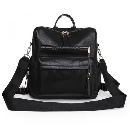 RUCSACURI DAMA - Rucsac dama, Gabriela, RD729, Negru,  32x31x14 cm