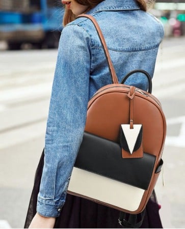 Rucsac dama, Xenia SCB-26, Negru, 35x28x16cm [2]
