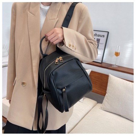 Rucsac dama, Kira 7263, Negru 28x22x12cm [2]