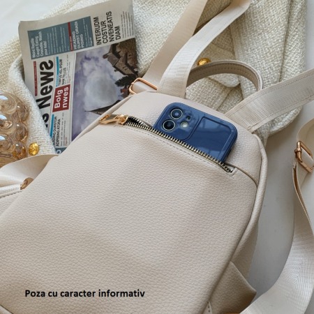 Rucsac dama, Kira 7263, Negru 28x22x12cm [4]