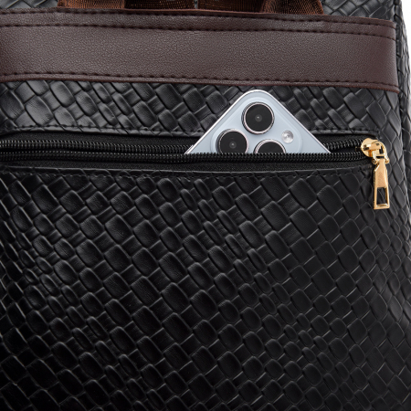 Rucsac dama, Sia, RD774, Negru, 33x30x15 cm [17]
