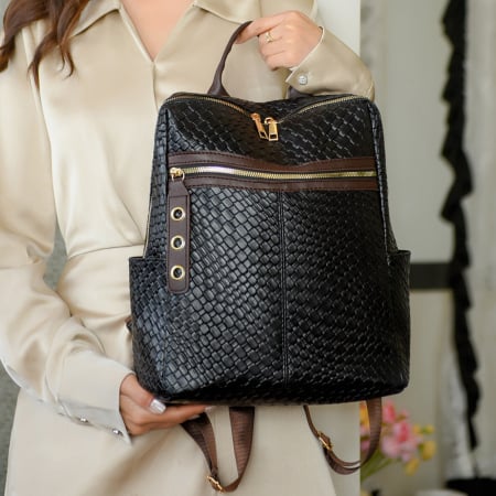 Rucsac dama, Sia, RD774, Negru, 33x30x15 cm [8]