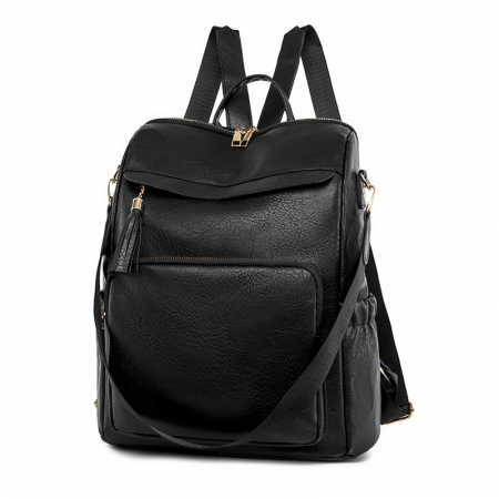 RUCSACURI DAMA - Rucsac dama, Vera, RD727, Negru, 36x32x15 cm
