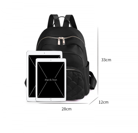 Rucsac dama, Victoria, RD731, Negru, 33x28x12 cm [3]