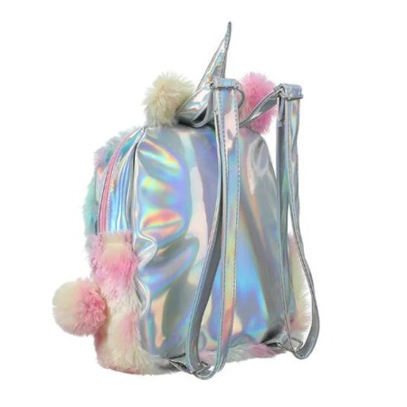 Rucsac mic pentru copii, elevi, AVAMSI, AYM-MRSB cu puf, Roz, 29X24X9 cm [1]