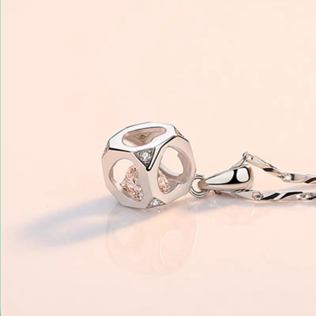 Set Cadou pentru Mamă LD770P – Colier Cubul Infinitului din Argint 925 placat cu rodiu, cu Pandantiv Elegant, Cutie Cadou și Felicitare [6]