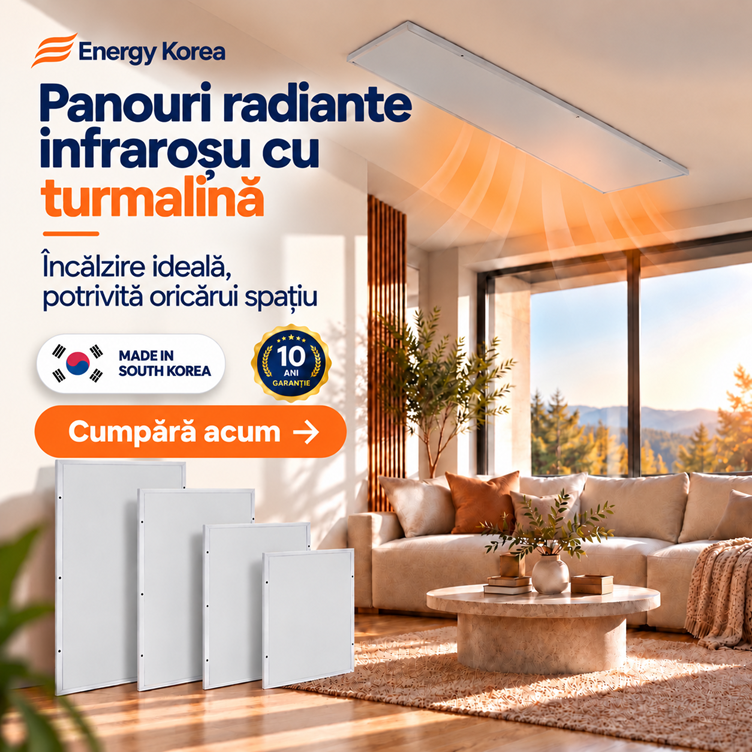 Panouri radiante cu TURMALINA