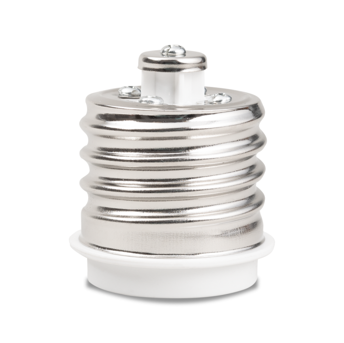 Adaptor dulie alb E40 la E27 pentru becuri cu soclu E27 [2]