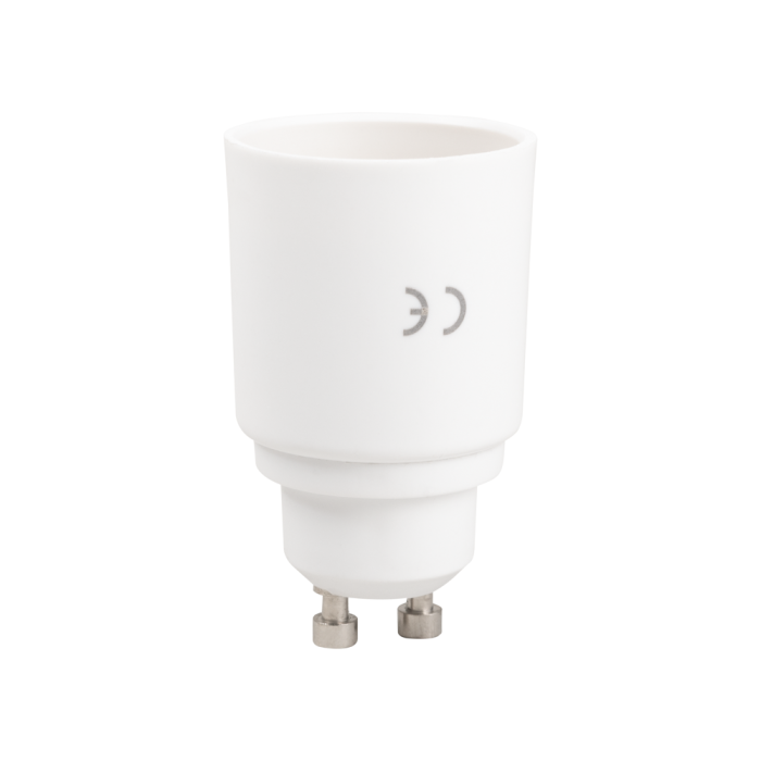 Adaptor dulie alb de la GU10 la E27 pentru corp de iluminat [2]