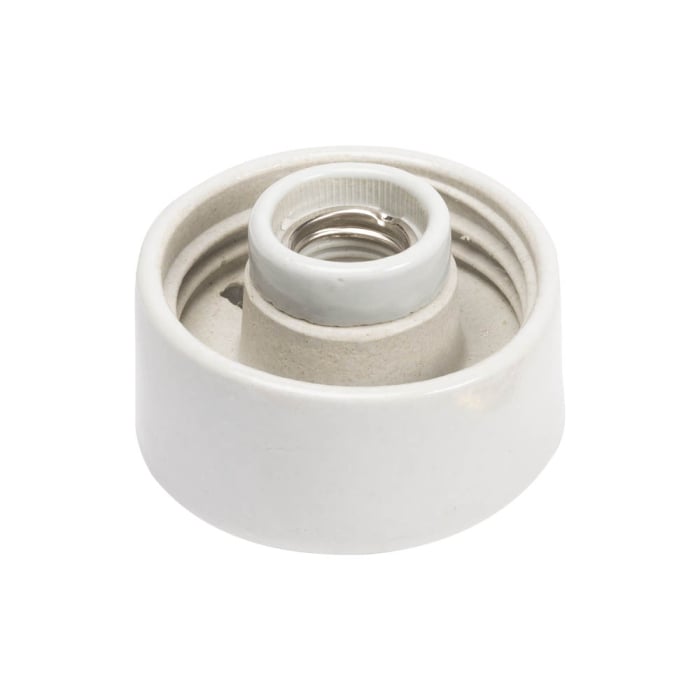 Aplica ceramica dreapta alba cu dulie E27 pentru perete [2]