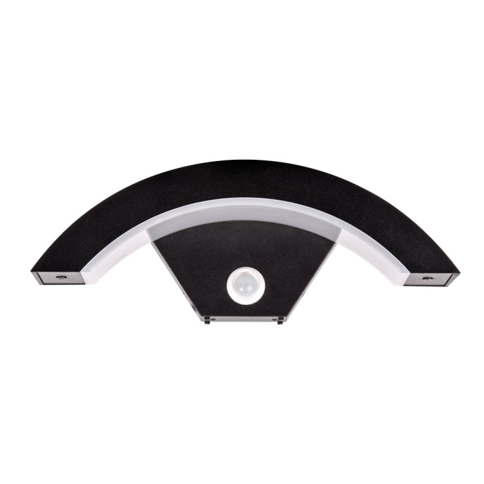 Aplica LED neagra pentru exterior cu senzor PIR integrat si lumina neutra 4000K [2]