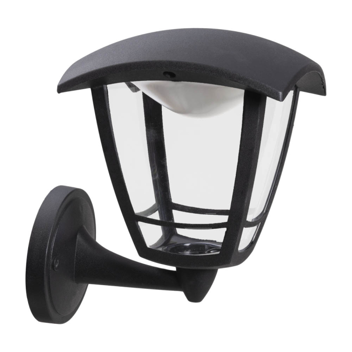 Aplica decorativa neagra pentru exterior cu dulie E27 si protectie IP44 montata pe perete [2]